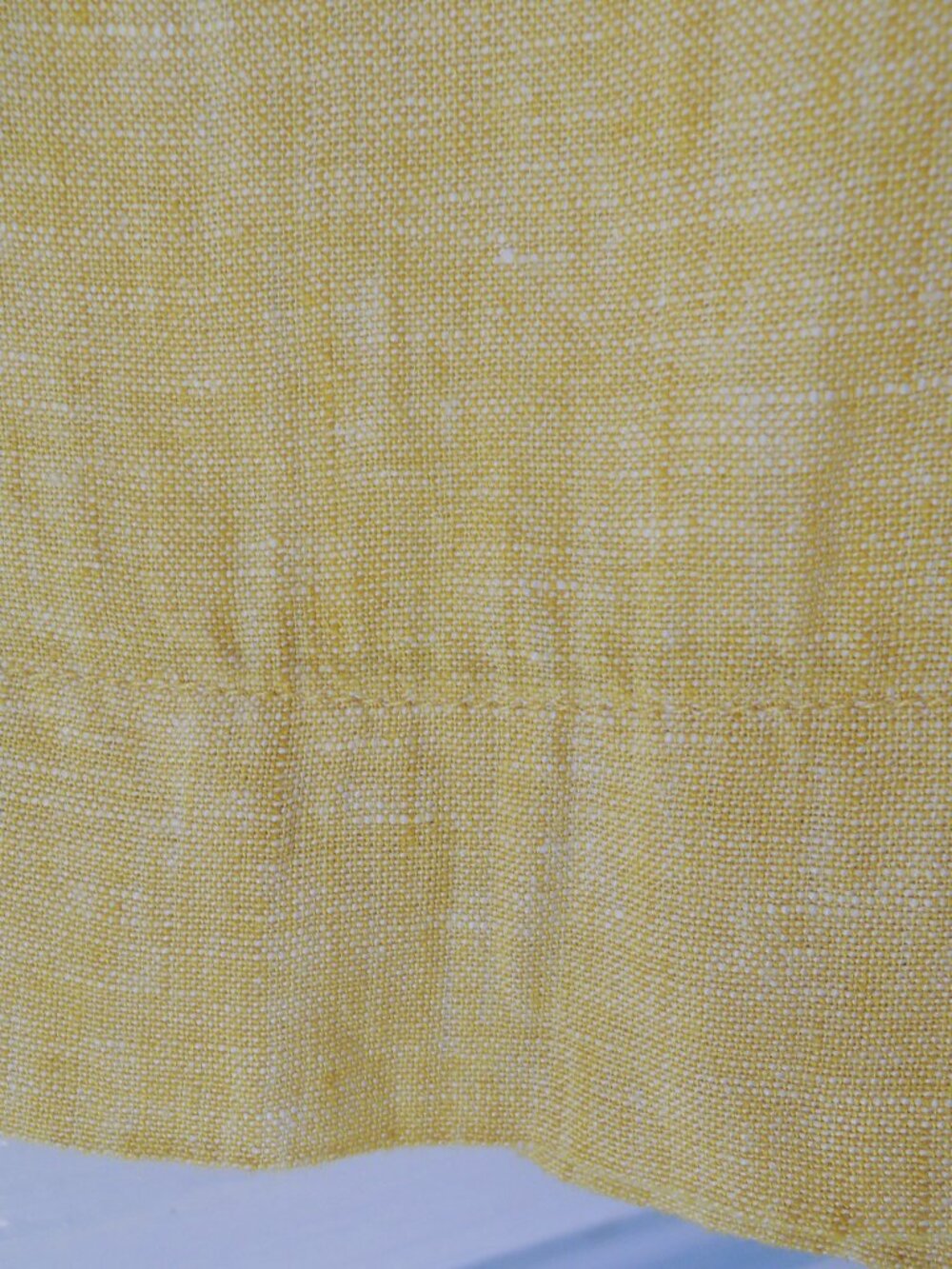 Tahari Yellow Euro Flax Linen Wide Leg Lagenlook Pants M - Picture 5 of 7